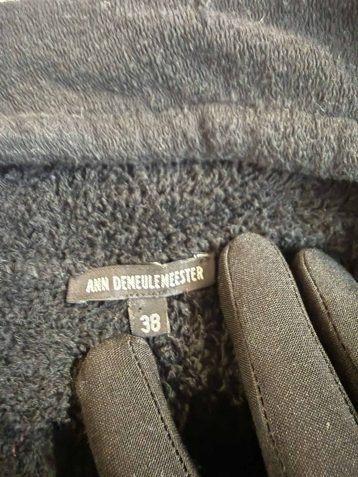Ann Demeulemeester Ann Demeulemeester Plush Boucle Terry High-Low Hoodie - 38 Size XS / US 0-2 / IT 36-38 - 10 Thumbnail
