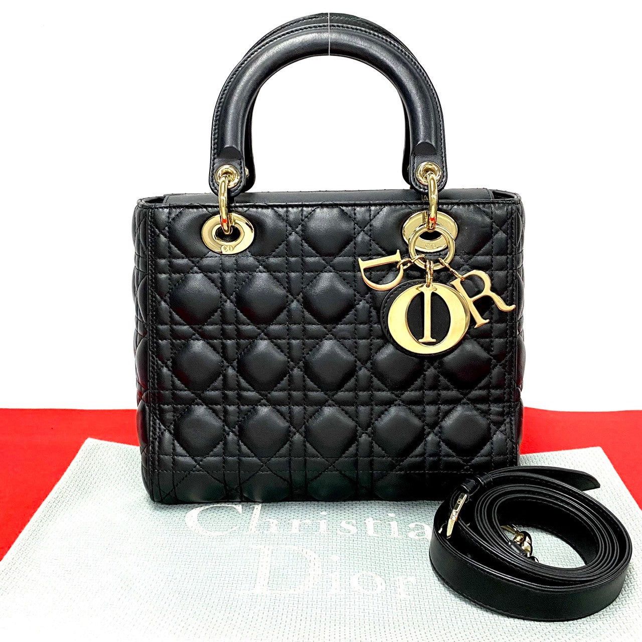 Dior Dior Shoulder Bag Black Lambskin Size ONE SIZE - 1 Thumbnail