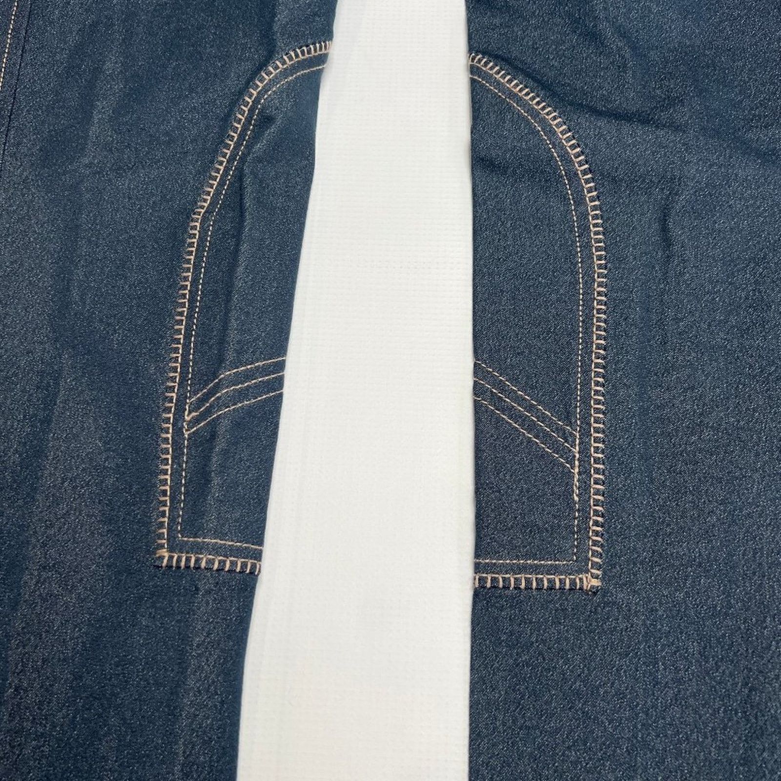Other HorZe Royal Equus Denim Breeches Blue Suede Patch Size S Size 30" / US 8 / IT 44 - 12 Thumbnail