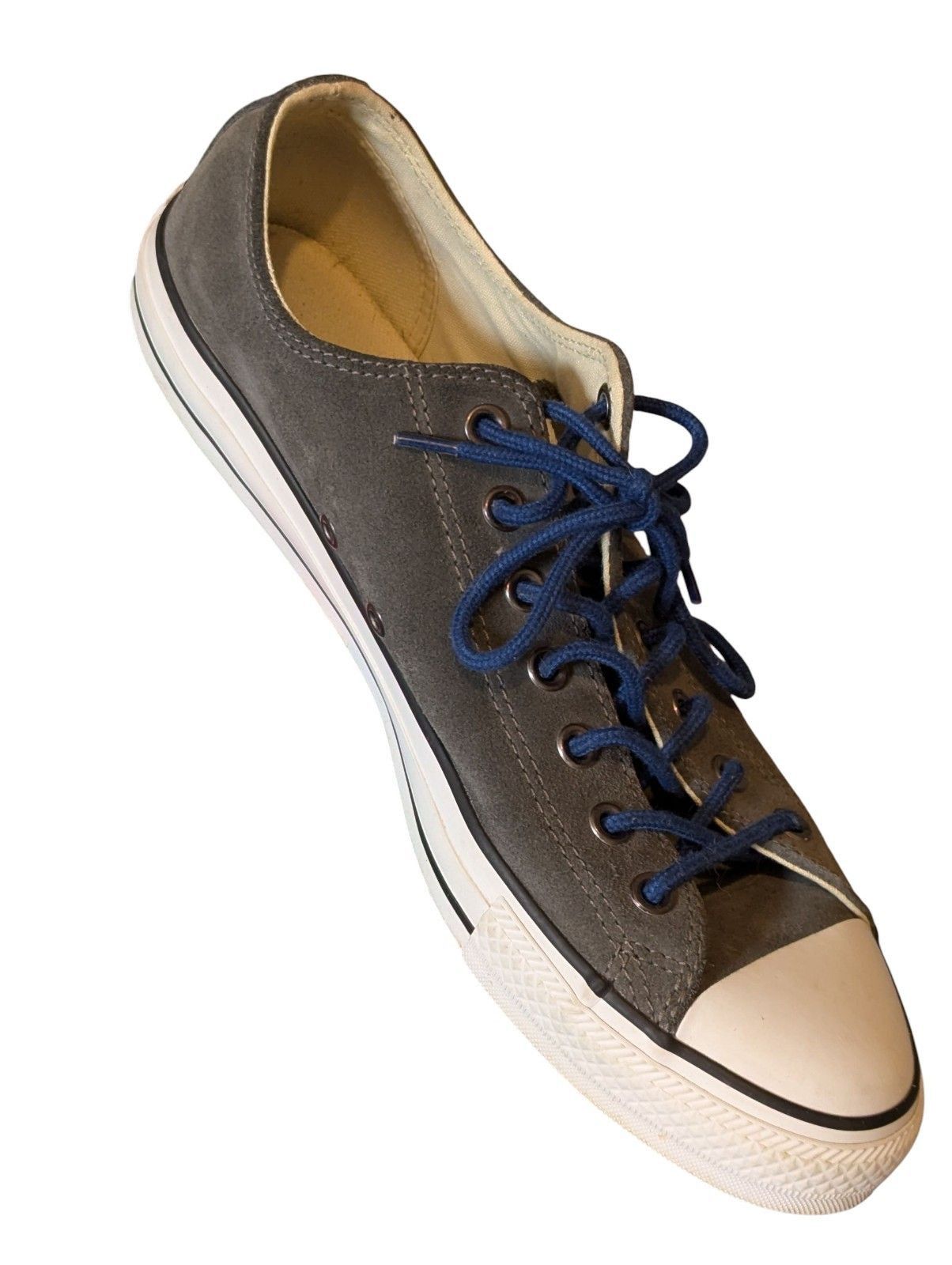 Converse Converse All Star Gray Leather Upper Low Top Shoes Men 10 Size US 10 / EU 43 - 3 Thumbnail