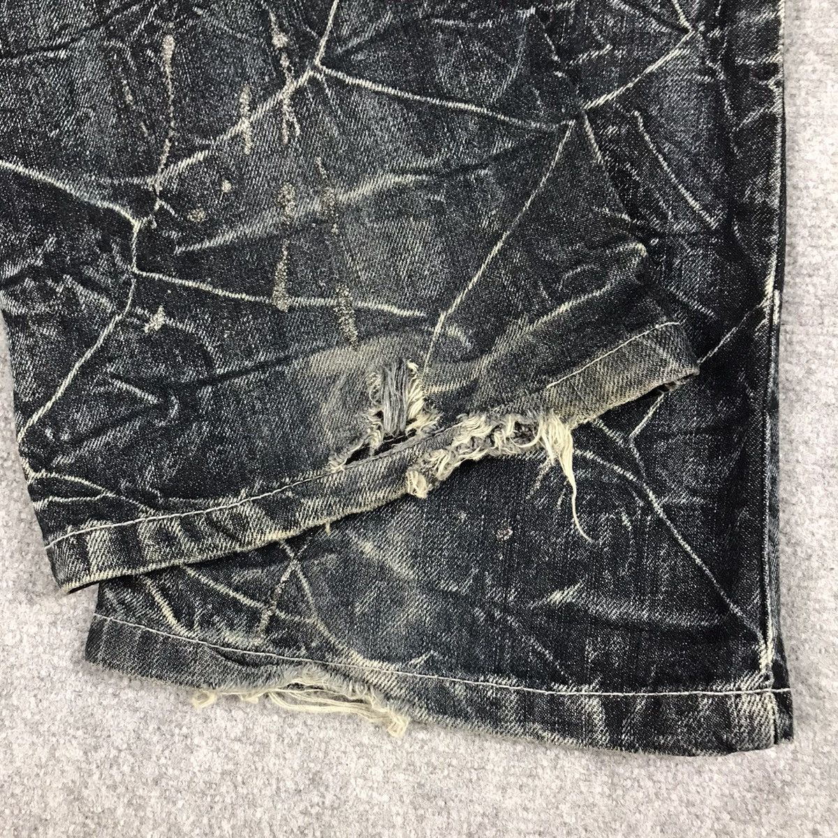 If Six Was Nine FLARE DISTRESSED NYLAUS RUSTY DENIM BOOT CUT PANTS Size US 28 / EU 44 - 15 Thumbnail