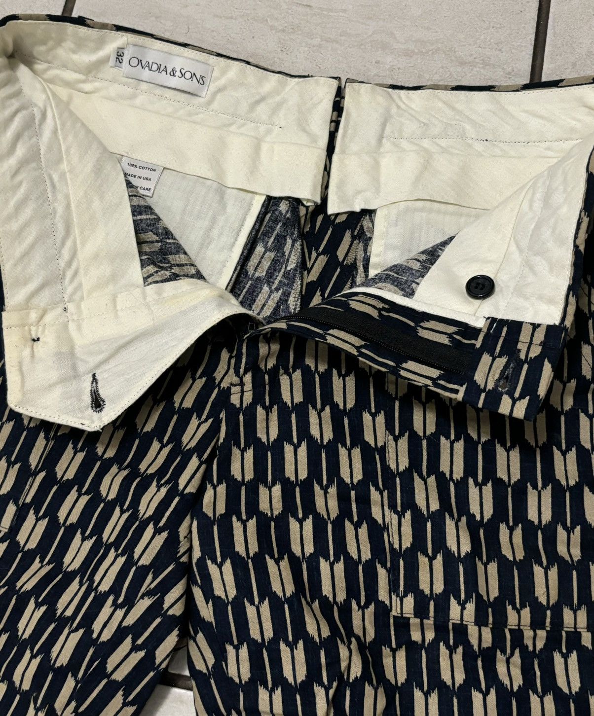 Ovadia & Sons Arrow Print Shorts Size US 30 / EU 46 - 2 Thumbnail