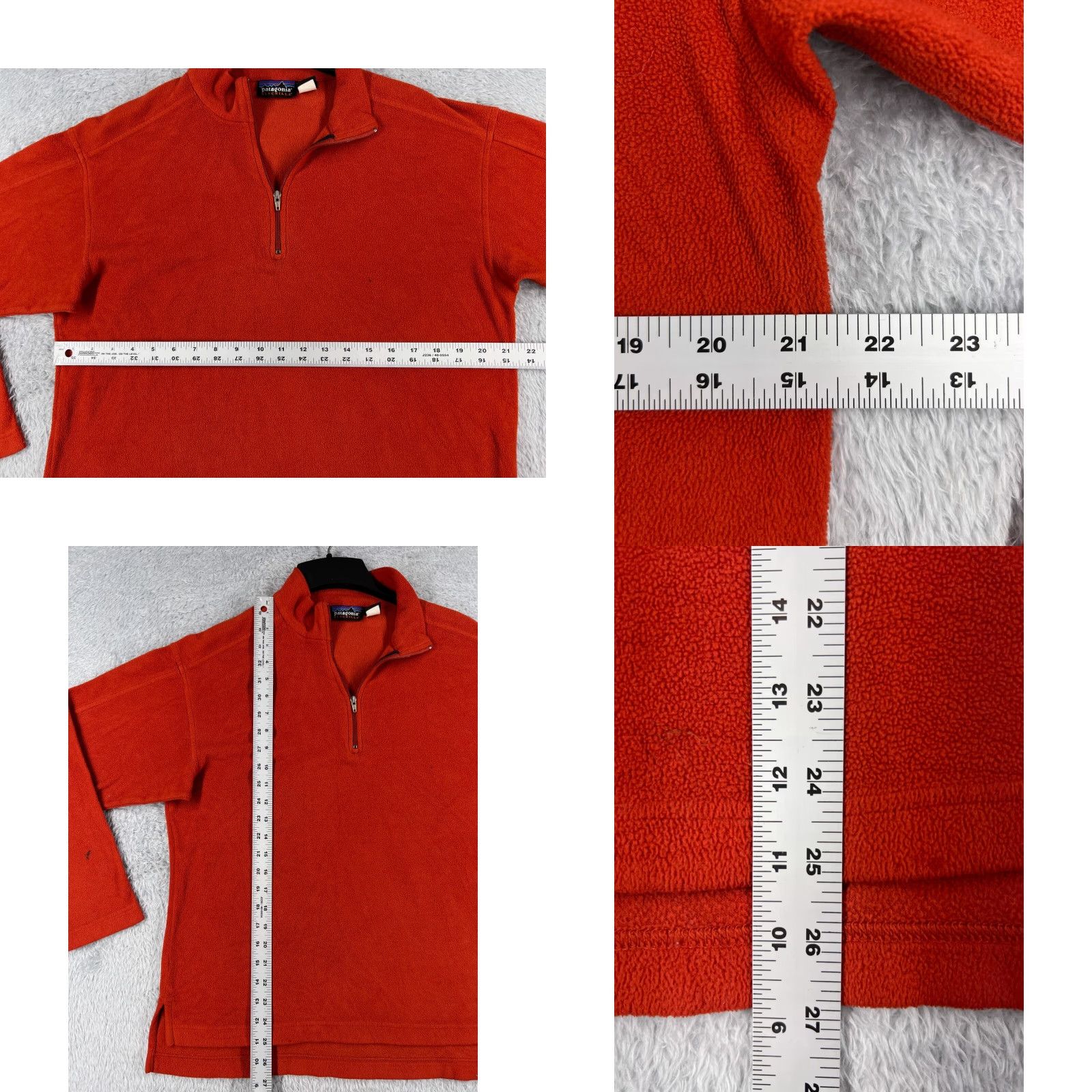 Patagonia VINTAGE Patagonia Sweater Women Medium Red 1/4 Zip Polyester Fleece Synchilla Size M / US 6-8 / IT 42-44 - 8 Thumbnail