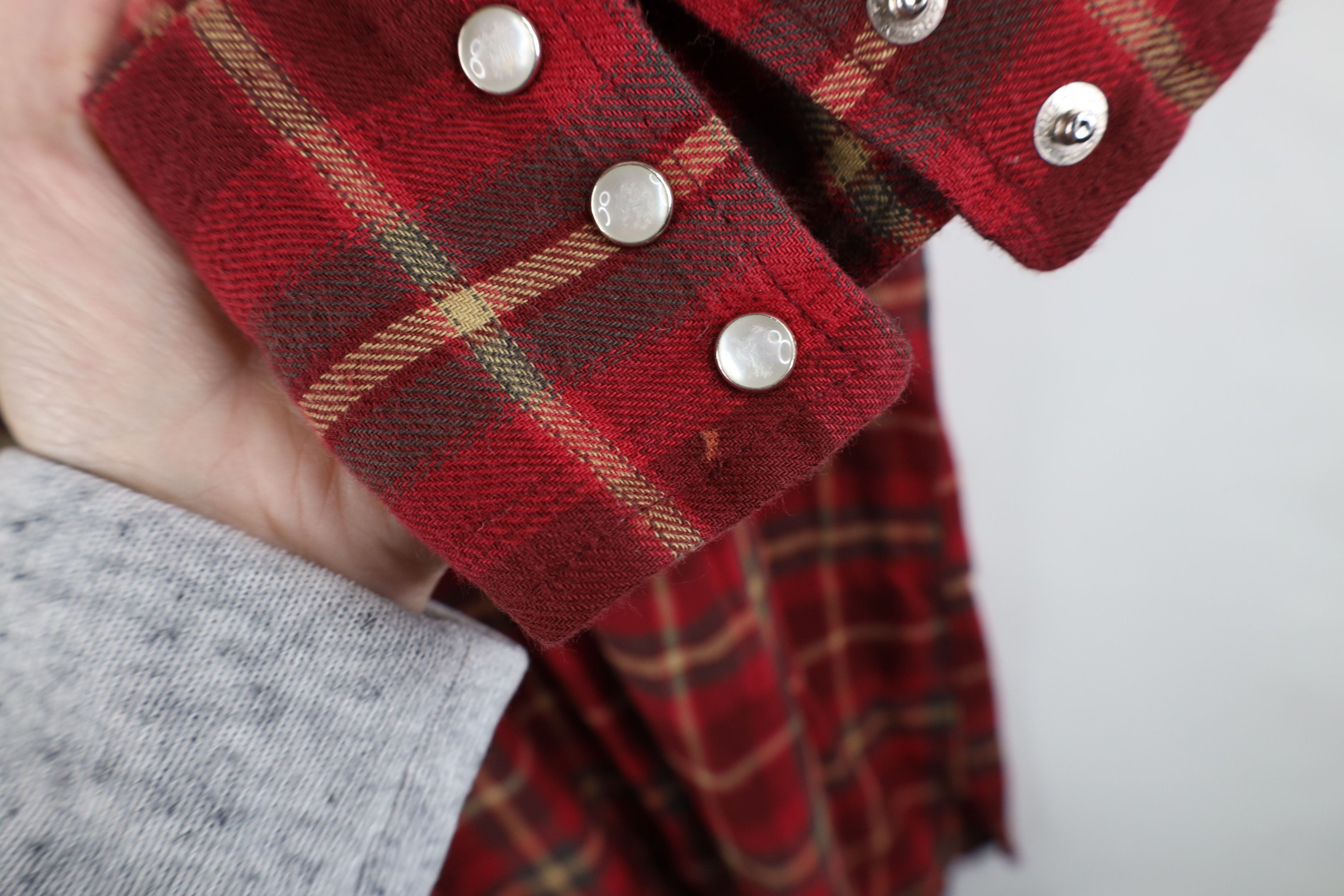 Vintage × Wrangler Vintage 90s Wrangler Western Rodeo Snap Button Shirt Plaid Size US XXL / EU 58 / 5 - 5 Thumbnail