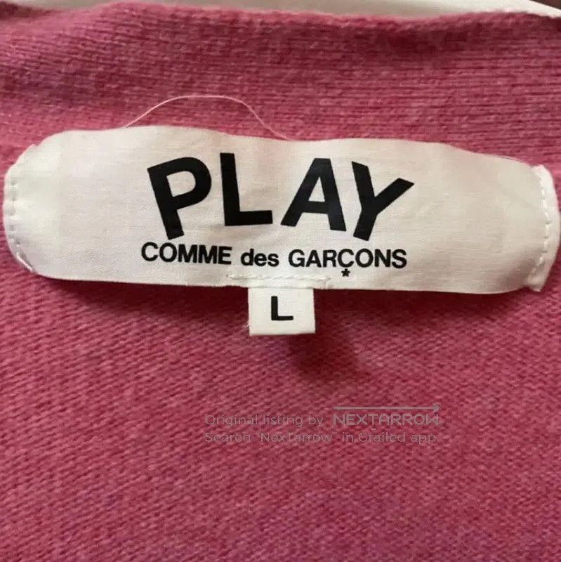 Comme des Garçons Pink Wool Women's Cardigan .