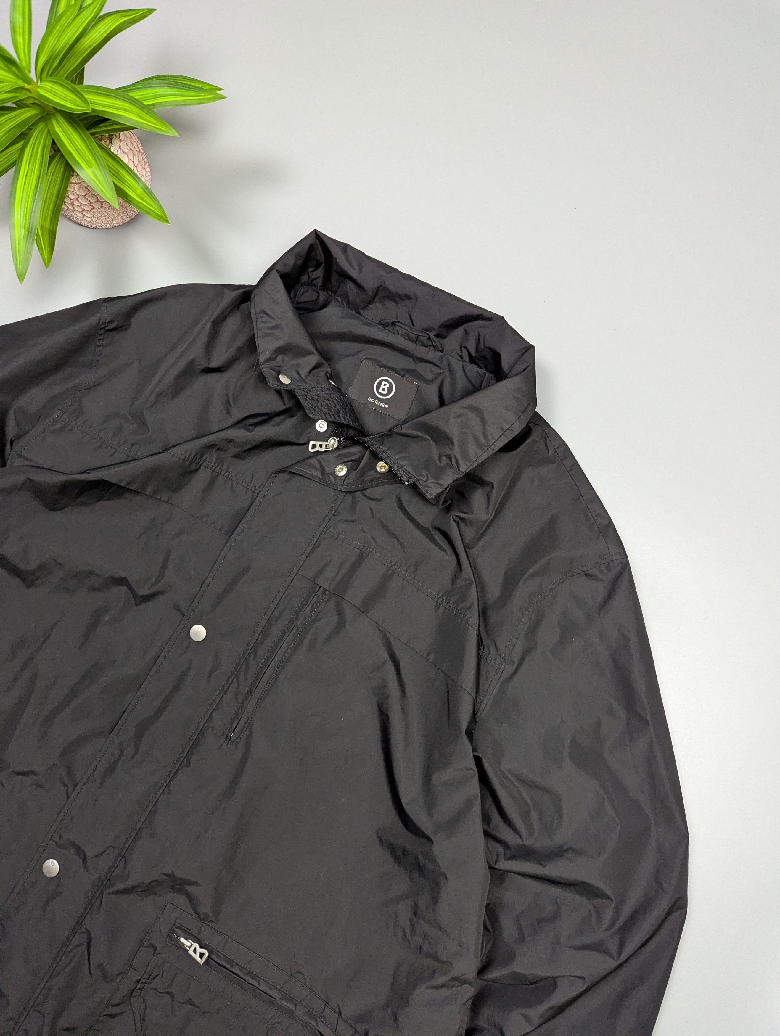 Bogner BOGNER WEATHER SYSTEM Black Windbreaker Jacket Waterproof Size US XXL / EU 58 / 5 - 7 Thumbnail