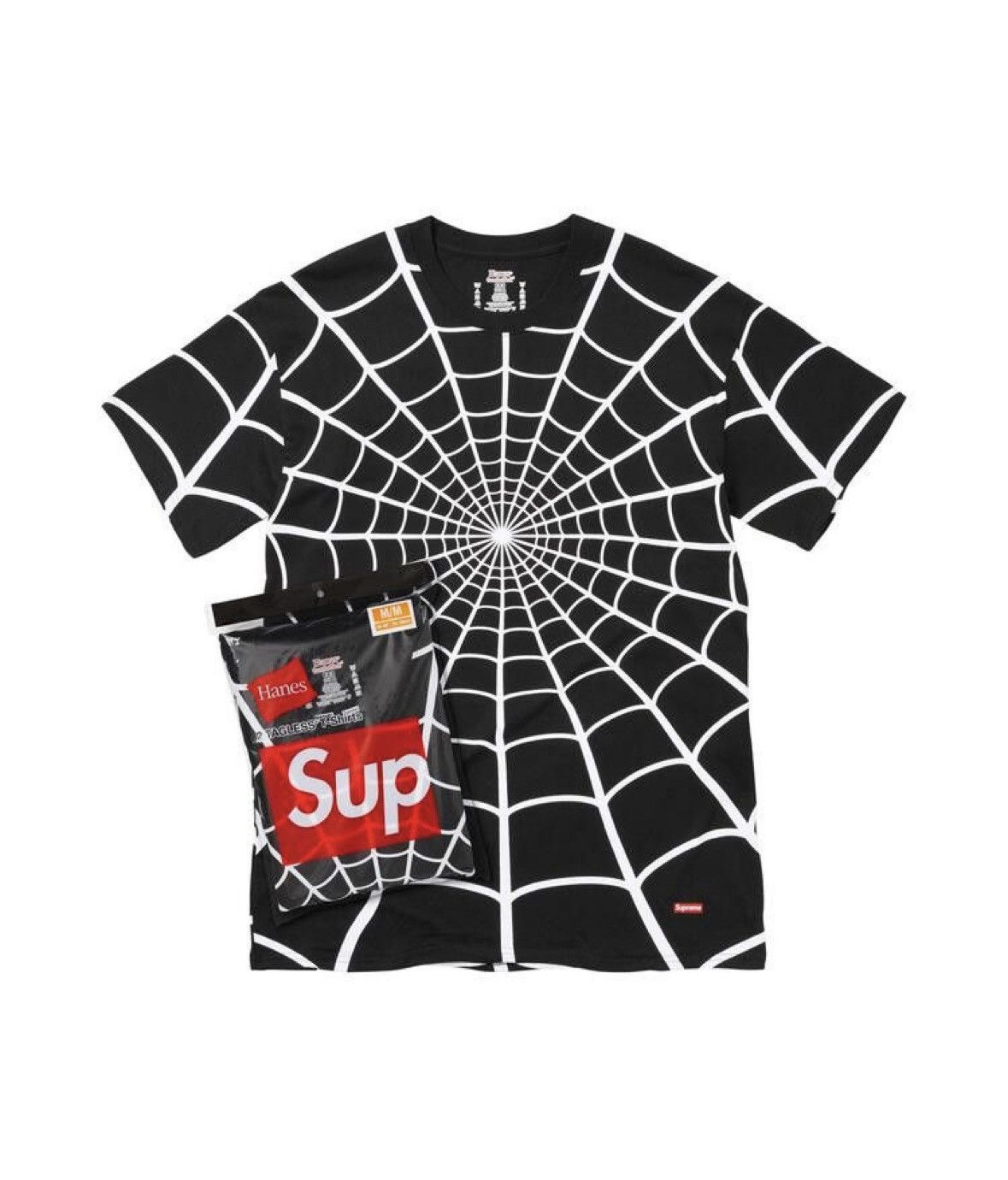 Supreme Supreme Hanes Spider-Man Tagless Tee (2 Pack) Black Size XXL Size US XXL / EU 58 / 5 - 3 Thumbnail