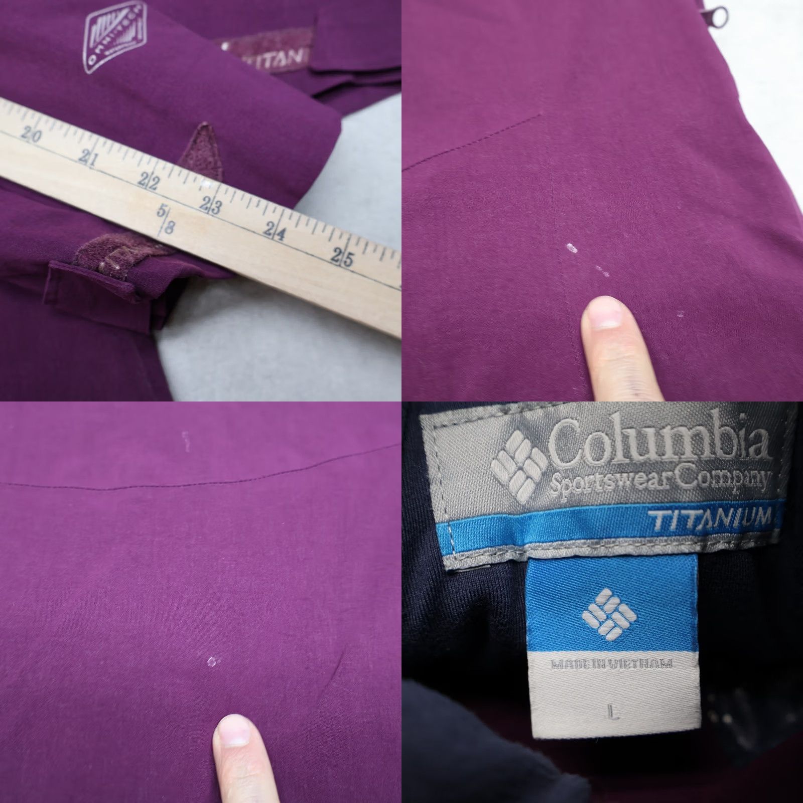 Vintage Columbia Titanium Jacket Womens Large Purple Omni-Heat WaterproofInsulated Ski Jacket Size L / US 10 / IT 46 - 10 Thumbnail