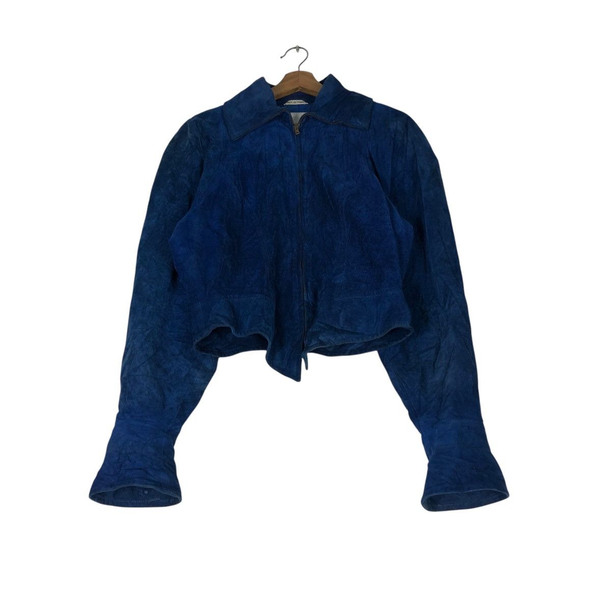 Charles Jourdan 🔥VINTAGE CROPPED SUEDE LEATHER JACKET CHARLES JOURDAN PARIS Size M / US 6-8 / IT 42-44 - 1 Thumbnail