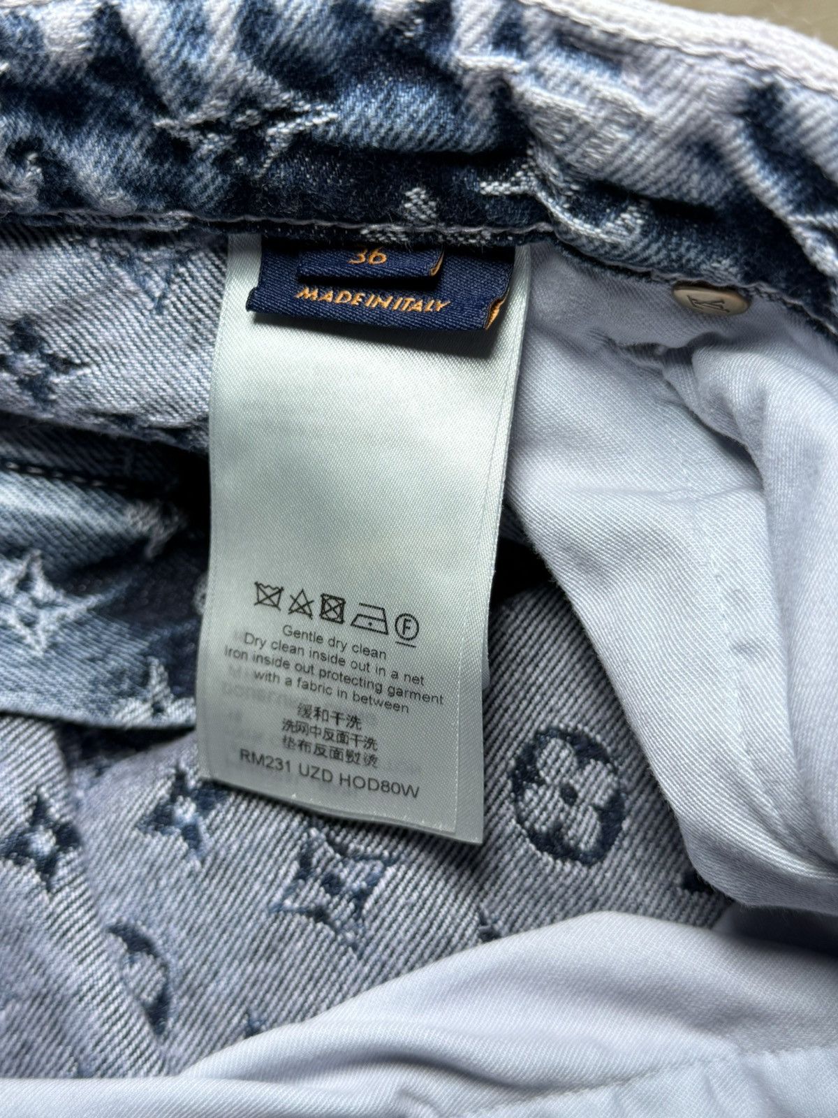 Louis Vuitton Louis Vuitton Purple & Blue Monogram Carpenter Jeans Size US 36 / EU 52 - 6 Thumbnail