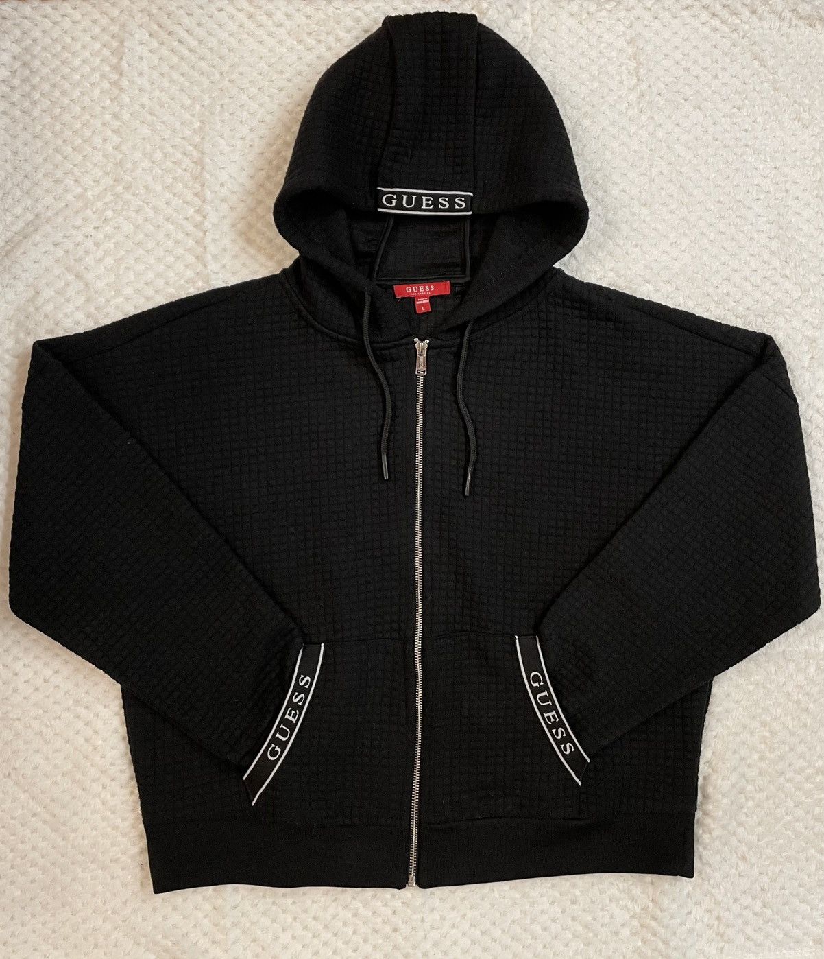 Guess Guess waffle-knit hoodie Size M / US 6-8 / IT 42-44 - 1 Thumbnail