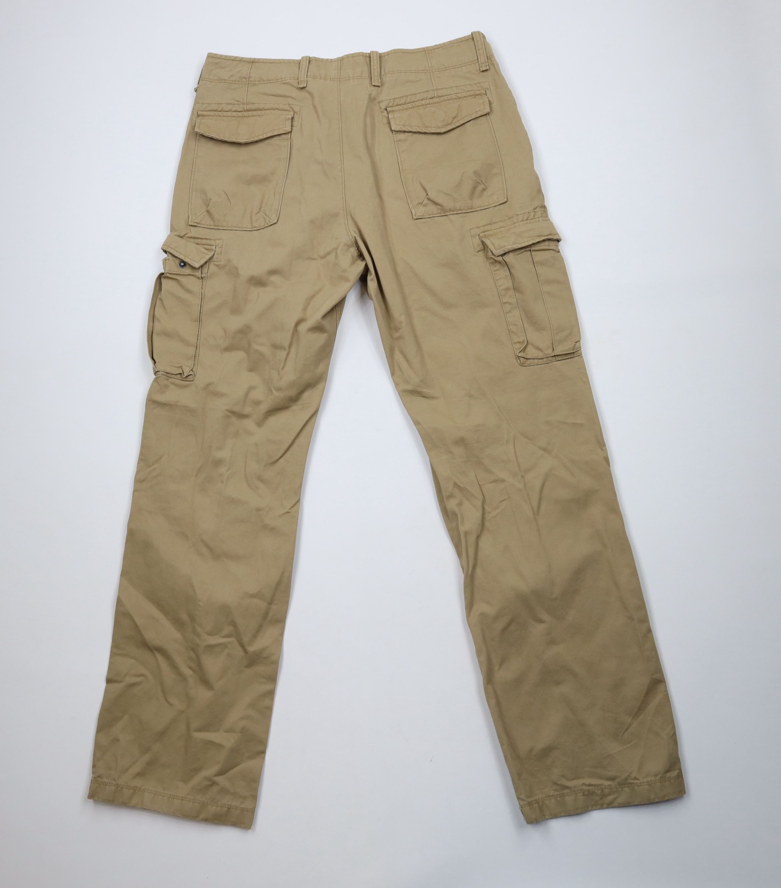 Gap × Vintage Vintage Y2K Gap Baggy Wide Leg Cargo Pants Beige Khaki Size US 36 / EU 52 - 8 Thumbnail