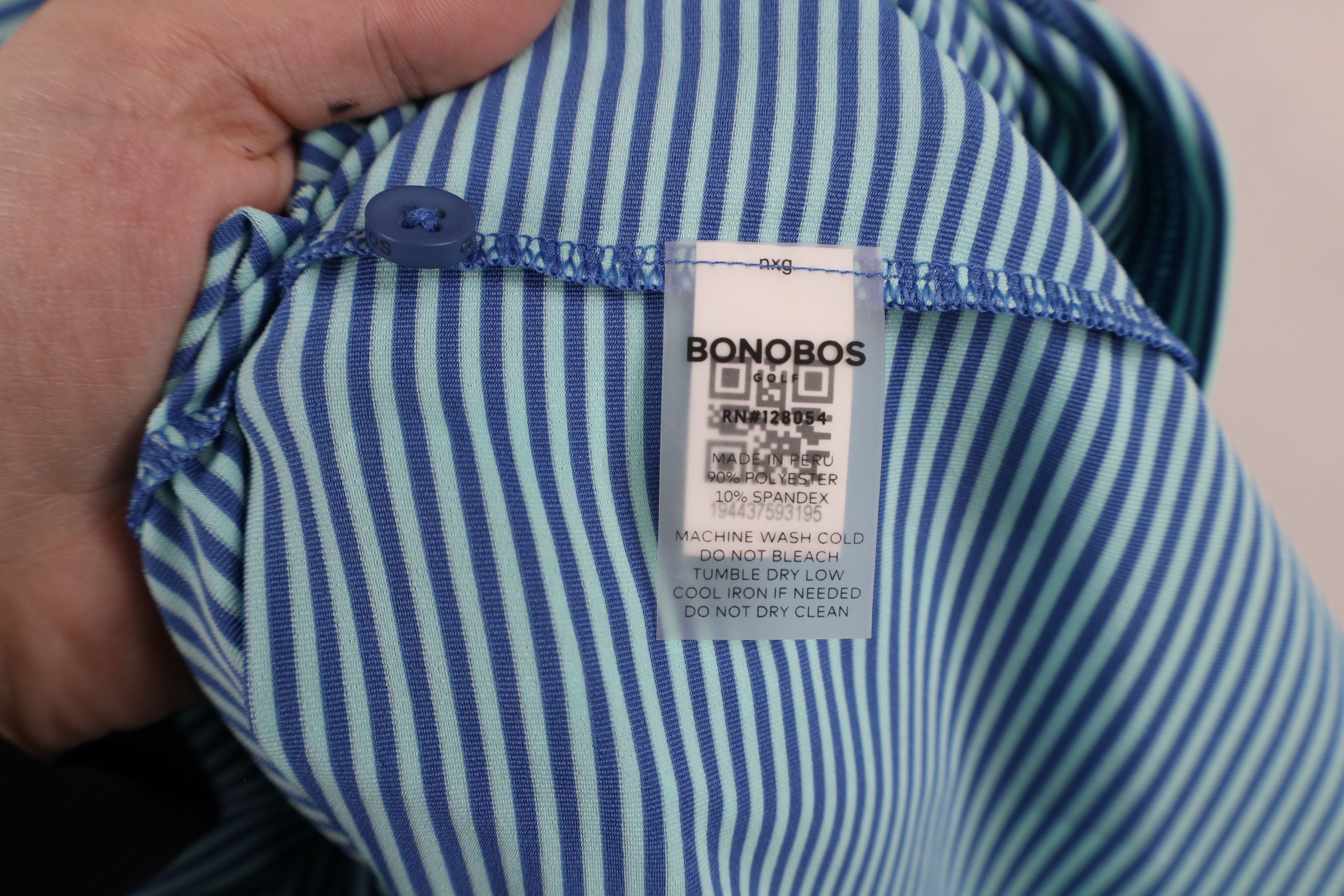 Bonobos × Vintage Bonobos Fit Stretch Striped Collared Golf Polo Shirt Blue Size US XXL / EU 58 / 5 - 6 Thumbnail
