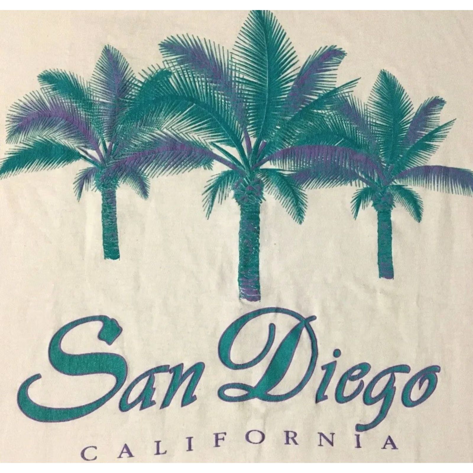 Vintage VINTAGE San Diego Shirt M USA Beach Surf Skate Grunge 90s White USA Men T-Shirt Short Sleeve Size US M / EU 48-50 / 2 - 2 Thumbnail