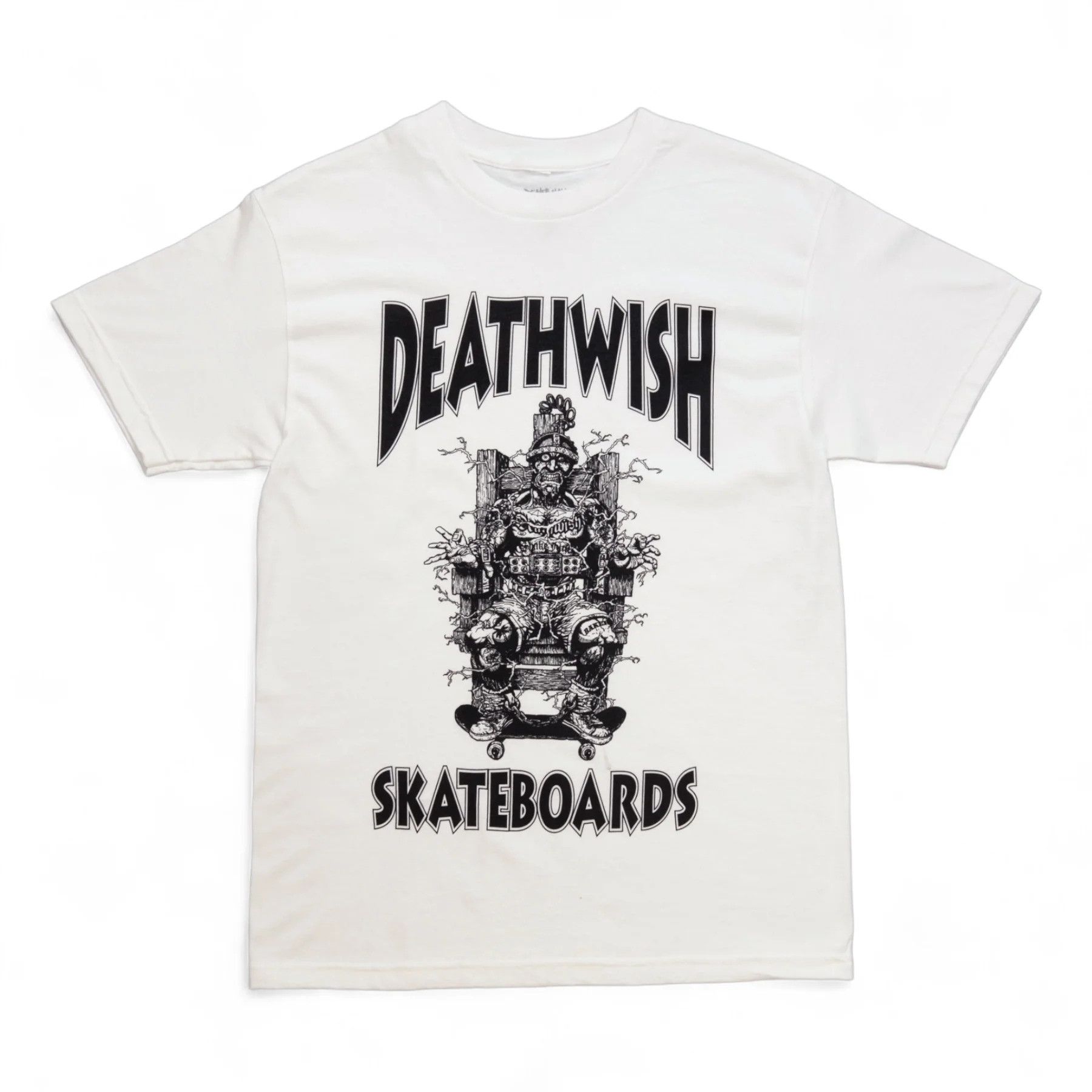 Deathwish Deathwish Skateboards Death Row Electric Chair T-Shirt | Grailed, image size:1800x1800