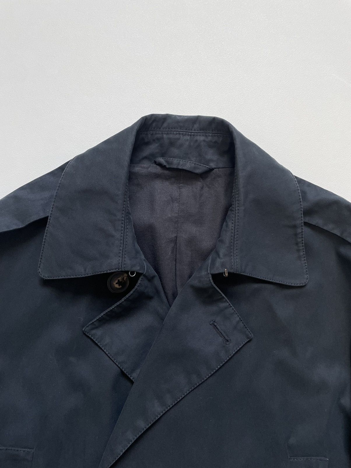 Maison Margiela S/S 10 Blue Cotton Mac Caban Jacket Size US M / EU 48-50 / 2 - 5 Thumbnail