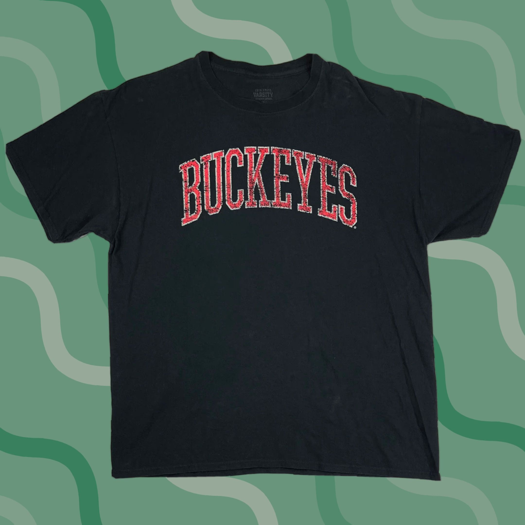 Vintage Ohio State Buckeyes Shirt Adult XL Black Cotton Logo Graphic 90s Retro College Football Mens Size US XL / EU 56 / 4 - 1 Thumbnail