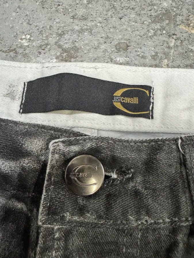 Roberto Cavalli 2000s Cavalli Waxed Overprint Faded Grey Pants Size US 32 / EU 48 - 7 Thumbnail