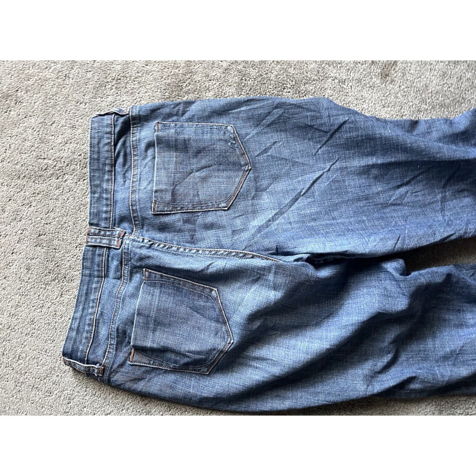 Denime VINTAGE Salt Works Jeans Bootcut 5-Pocket Denim Blue Size 14P Petites Mid Rise 30in Inseam Stretch Belt Loops Womens Size 36" / US 14 / IT 50 - 4 Thumbnail