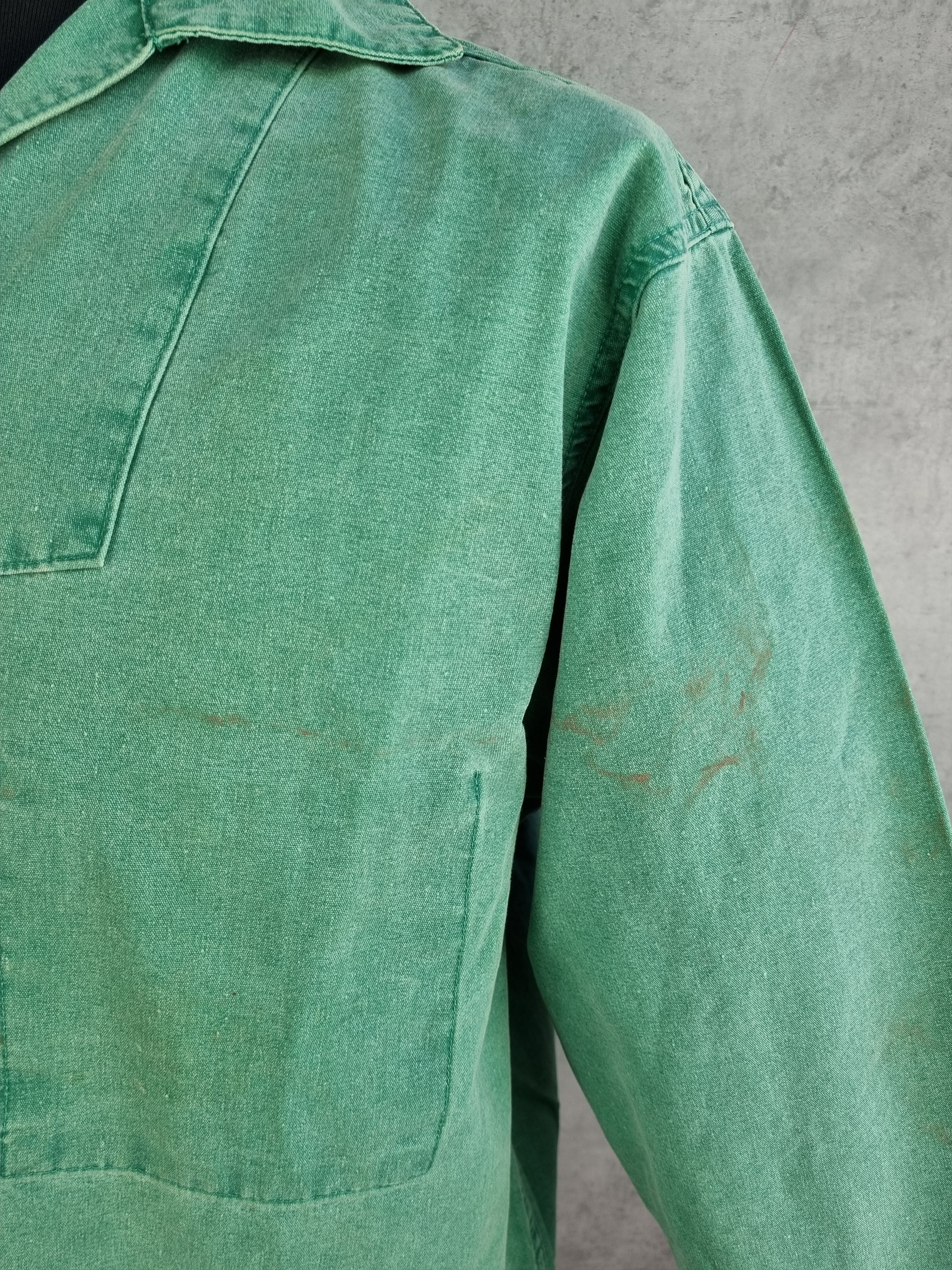 Le Laboureur × Vetra 90s Vintage French Chore Worker Fisherman Overshirt Size US M / EU 48-50 / 2 - 12 Thumbnail