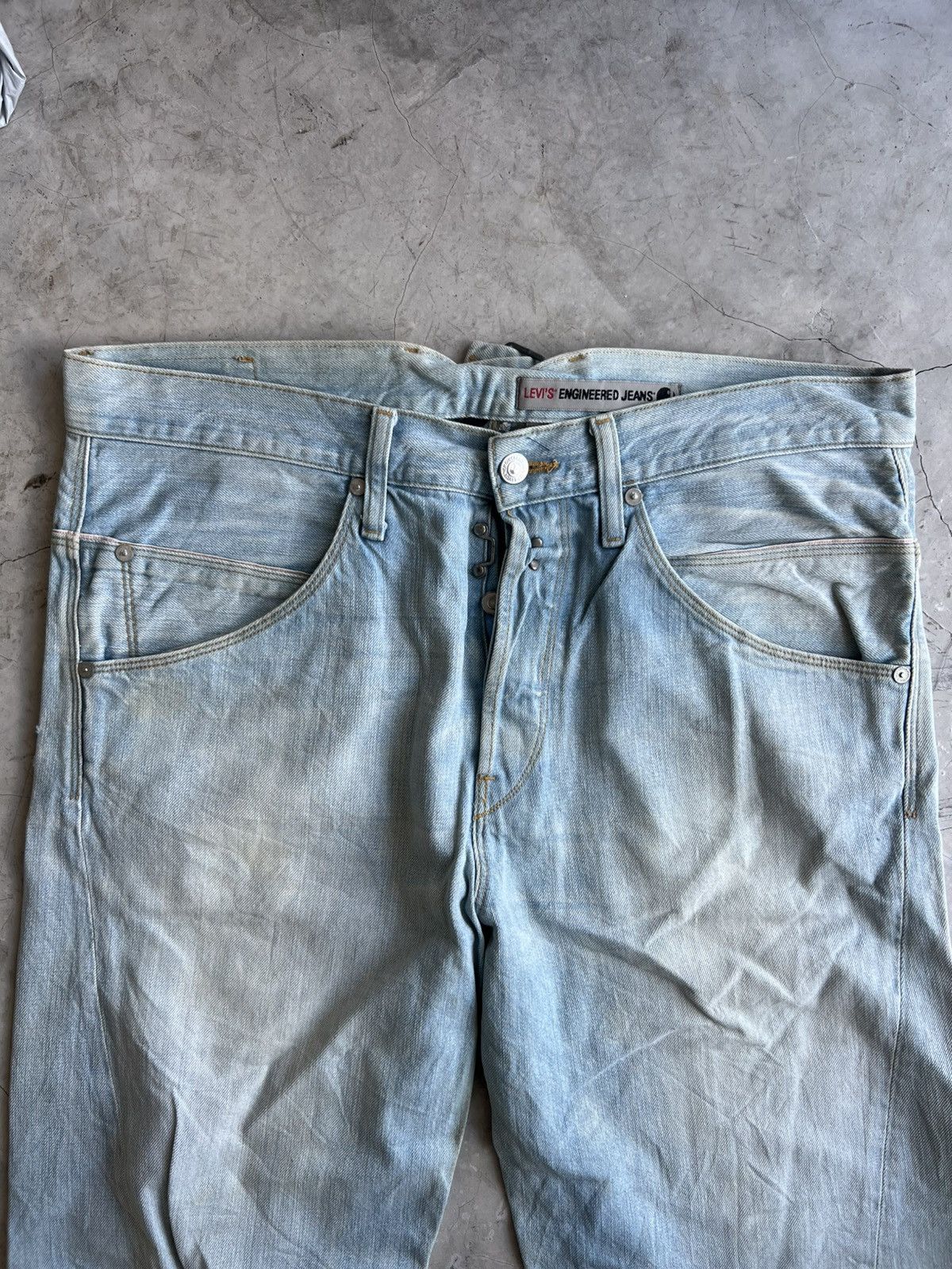 Levi's Levis Engineered Jeans Buckle Back Tag W33 Actual 36x34 Size US 33 - 3 Thumbnail