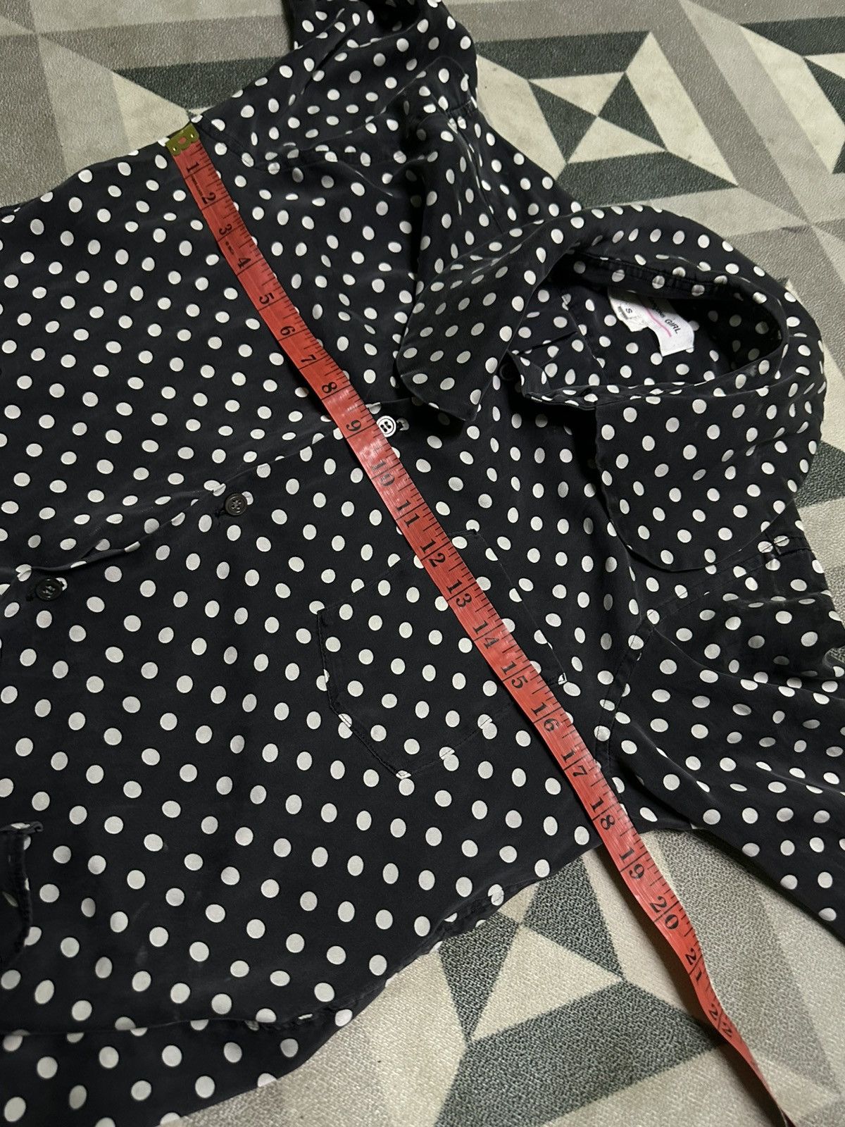 Comme des Garcons Comme des garcons girl black and white polka dot silk shirt Size S / US 4 / IT 40 - 10 Thumbnail