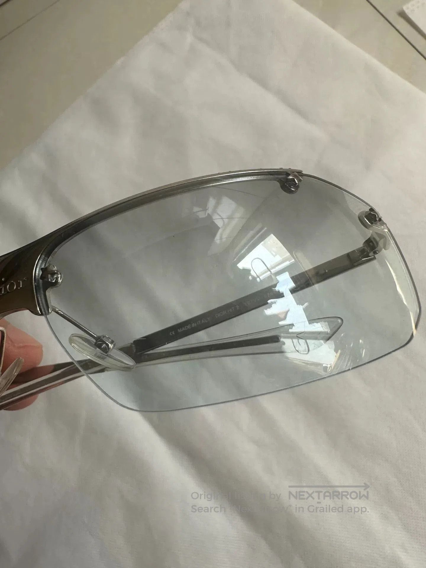 Dior Dior Vintage Star Rhinestone Sunglasses. Size ONE SIZE - 4 Thumbnail