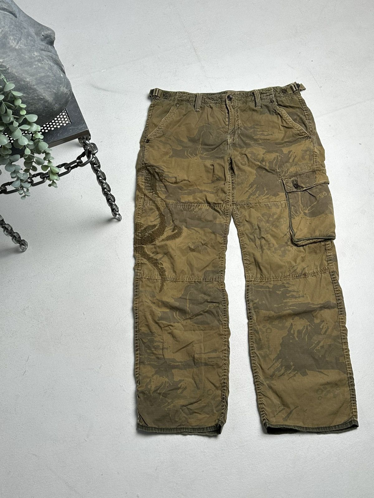 Affliction × If Six Was Nine × Japanese Brand Vintage japanese pants Zbrand style snack logo Size US 36 / EU 52 - 4 Thumbnail