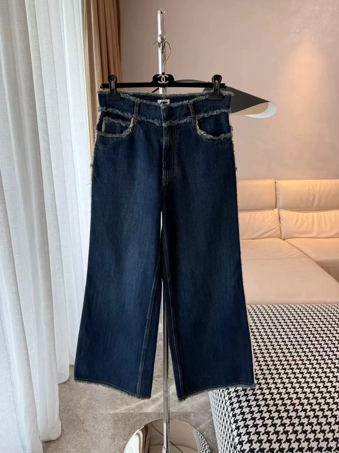 Dior Dior Wide-Leg Frayed Denim Pants Size 36" / US 14 / IT 50 - 1 Thumbnail