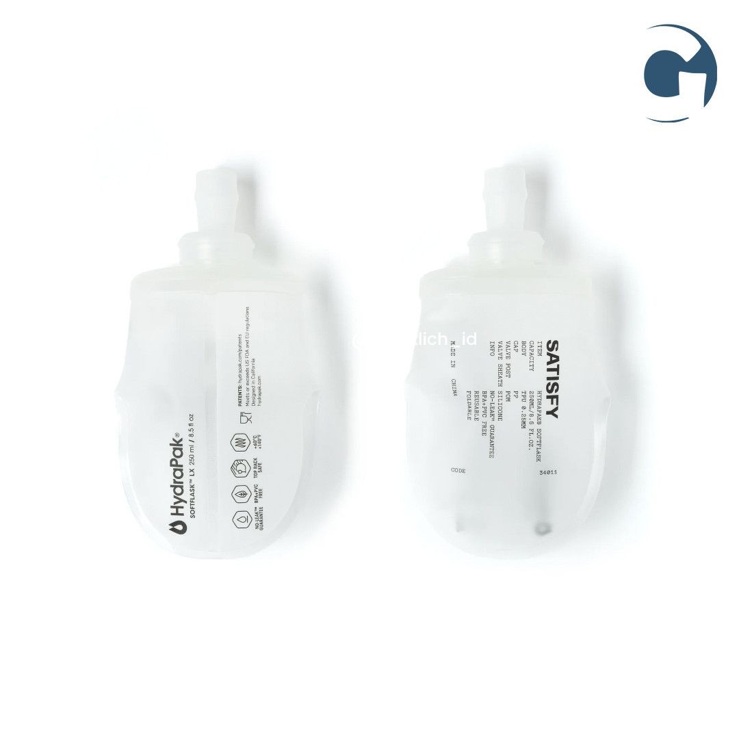 Satisfy Satisfy, HydraPak® Soft Flask 250ml 2-Pack White Size ONE SIZE - 1 Thumbnail