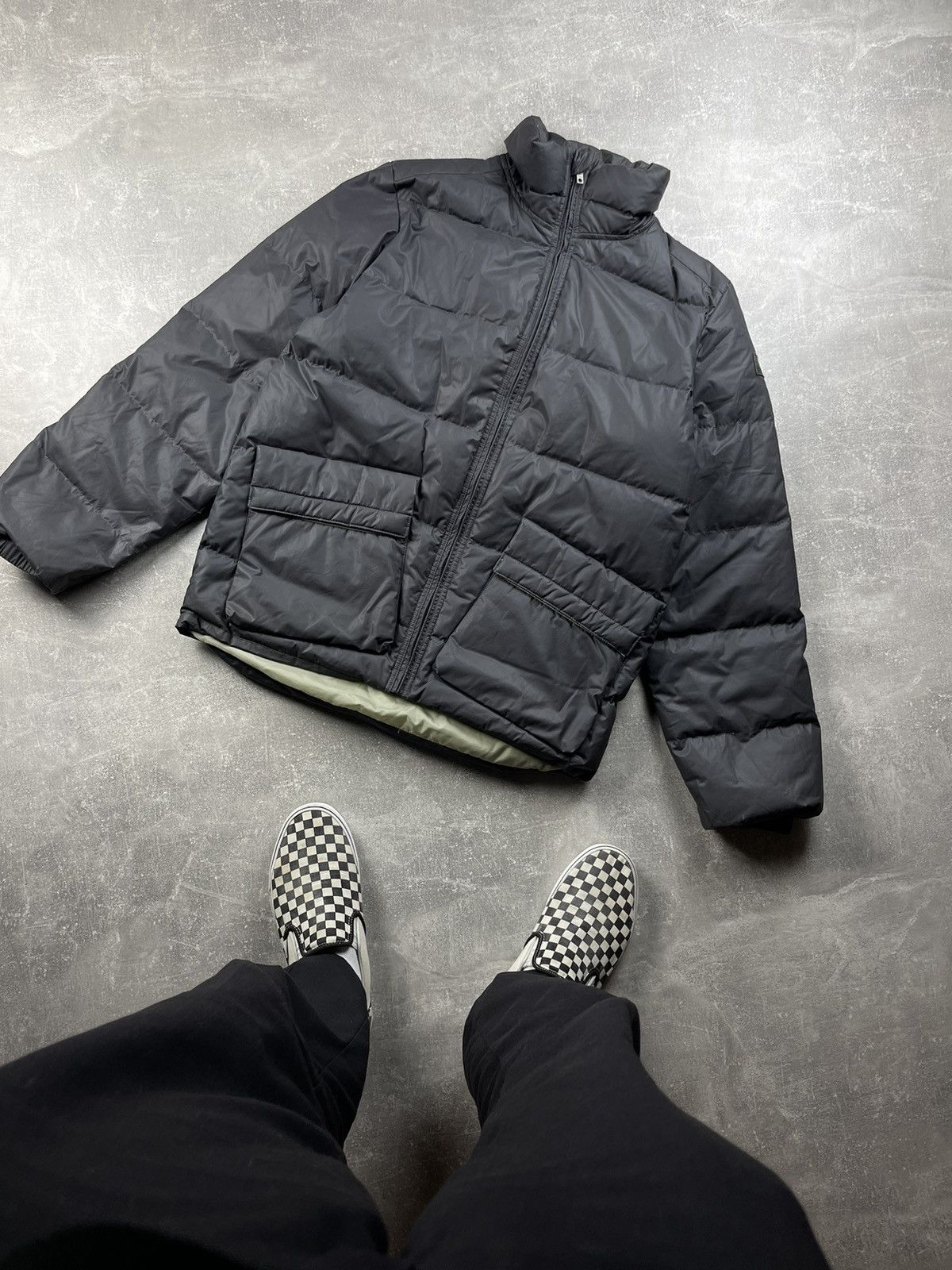Diesel Archives Rare Diesel Y2K Gray Real Down Puffer Jacket Size US L / EU 52-54 / 3 - 4 Thumbnail