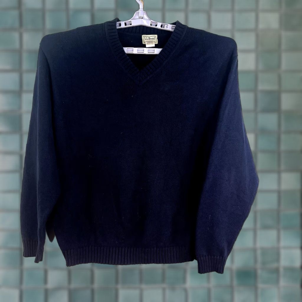 Vintage VINTAGE L.L. Bean Men’s Pullover Sweater XL Blue Heavyweight Knit Casual Size US XL / EU 56 / 4 - 1 Thumbnail