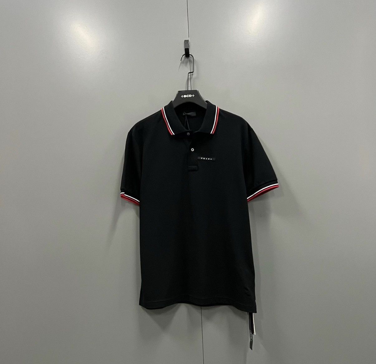 Prada Prada Black Short Sleeve Polo Shirt J41 Size US XL / EU 56 / 4 - 1 Thumbnail