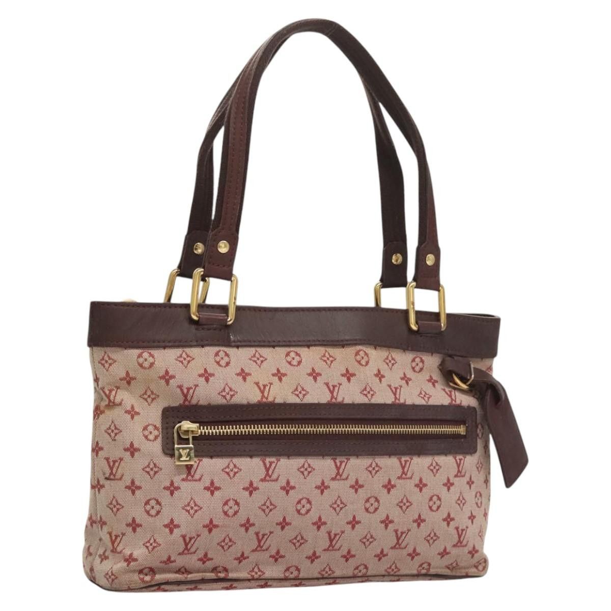 Louis Vuitton Monogram Mini Lucille Pm Hand Bag Red M92678 Lv Auth 117960, Women's