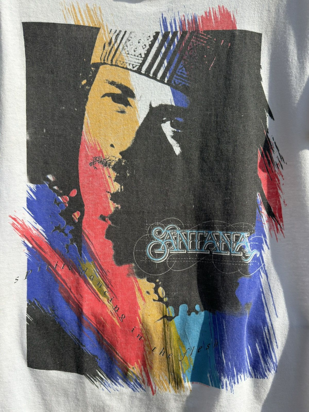 Band Tees Vintage 1989 Carlos Sanatana Portrait Band Tee Single Stitch Size US M / EU 48-50 / 2 - 3 Thumbnail