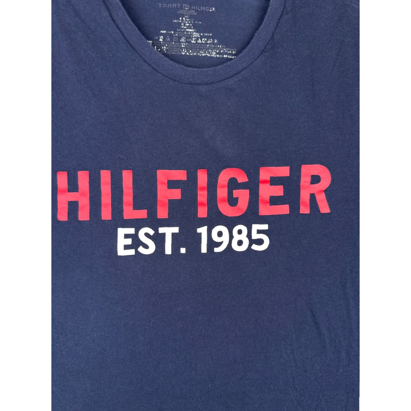 Tommy Hilfiger Tommy Hilfiger Shirt Adult Large Blue Crew Neck Short Sleeve 100% Cotton Mens Size US L / EU 52-54 / 3 - 6 Thumbnail