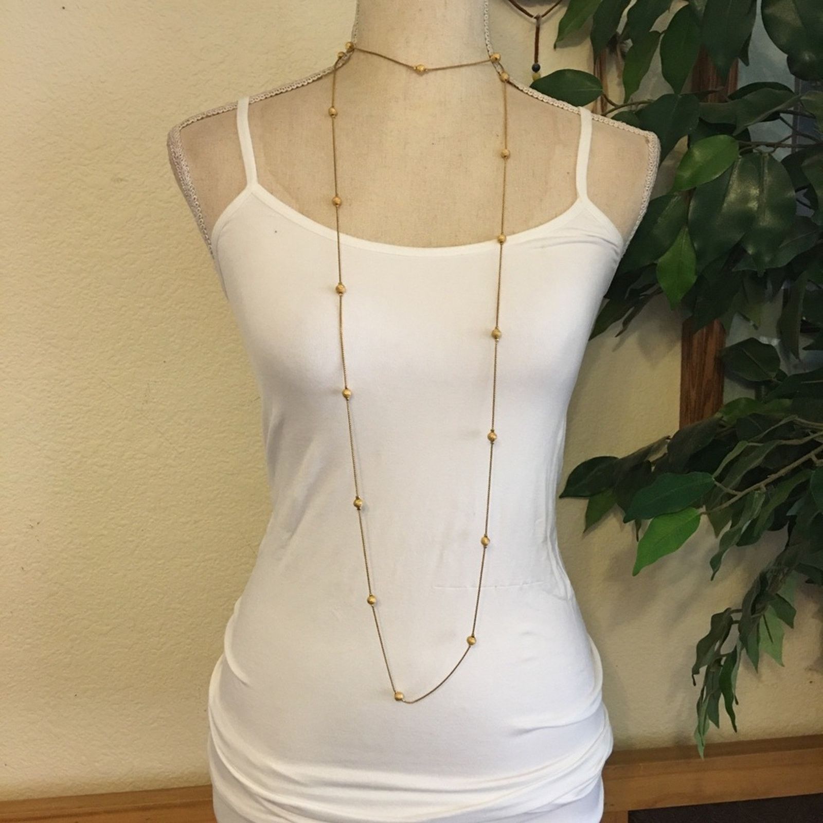 Jewelry Vintage Joan Rivers gold tone ball chain necklace Size ONE SIZE - 1 Thumbnail