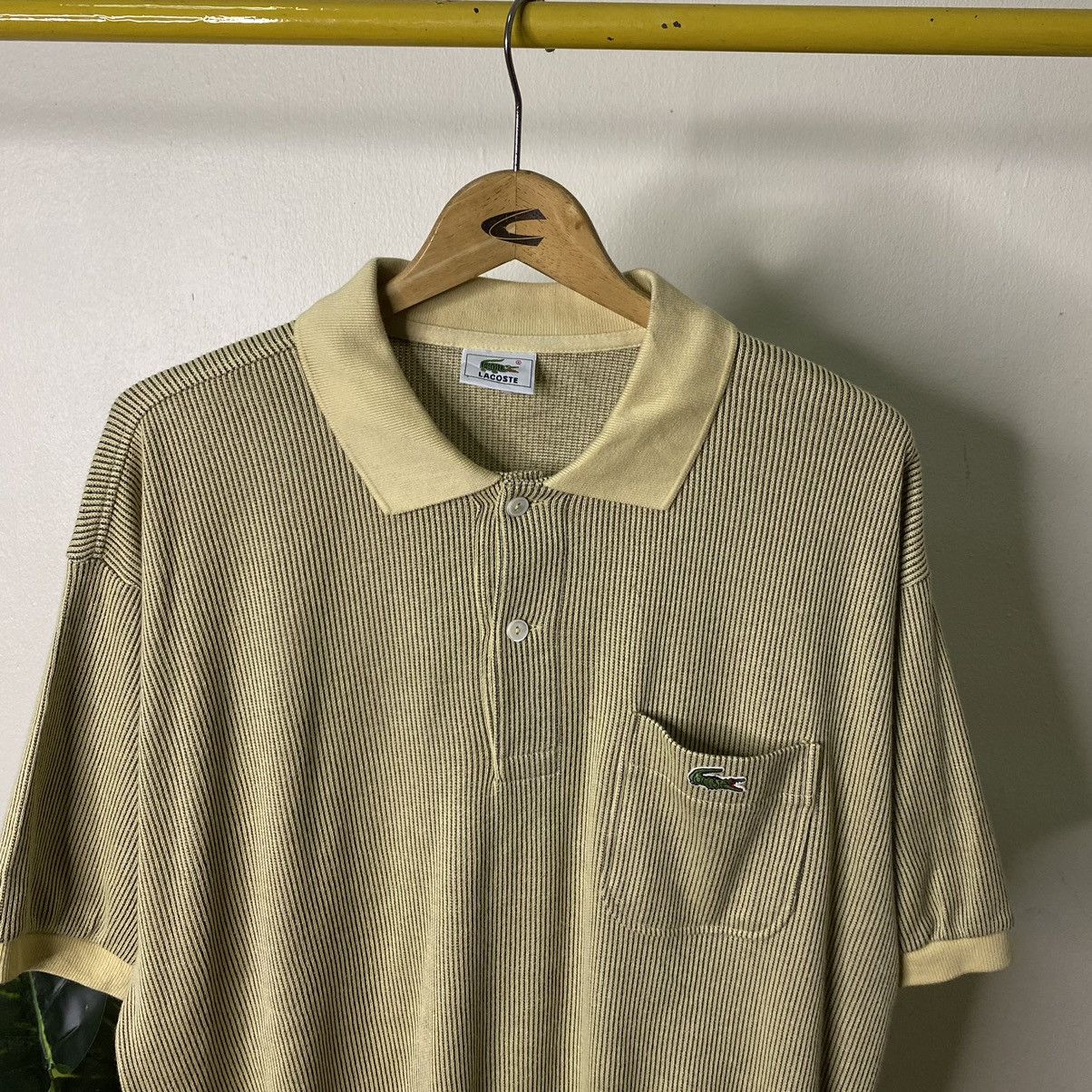 Designer × Lacoste × Vintage Vintage 1990s Lacoste Collar Casual Sweatshirt Size US M / EU 48-50 / 2 - 2 Thumbnail