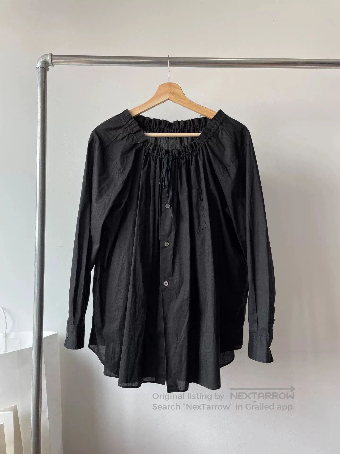 Rei Kawakubo Comme des Garcons Black Tie Shirt. Size S / US 4 / IT 40 - 1 Thumbnail