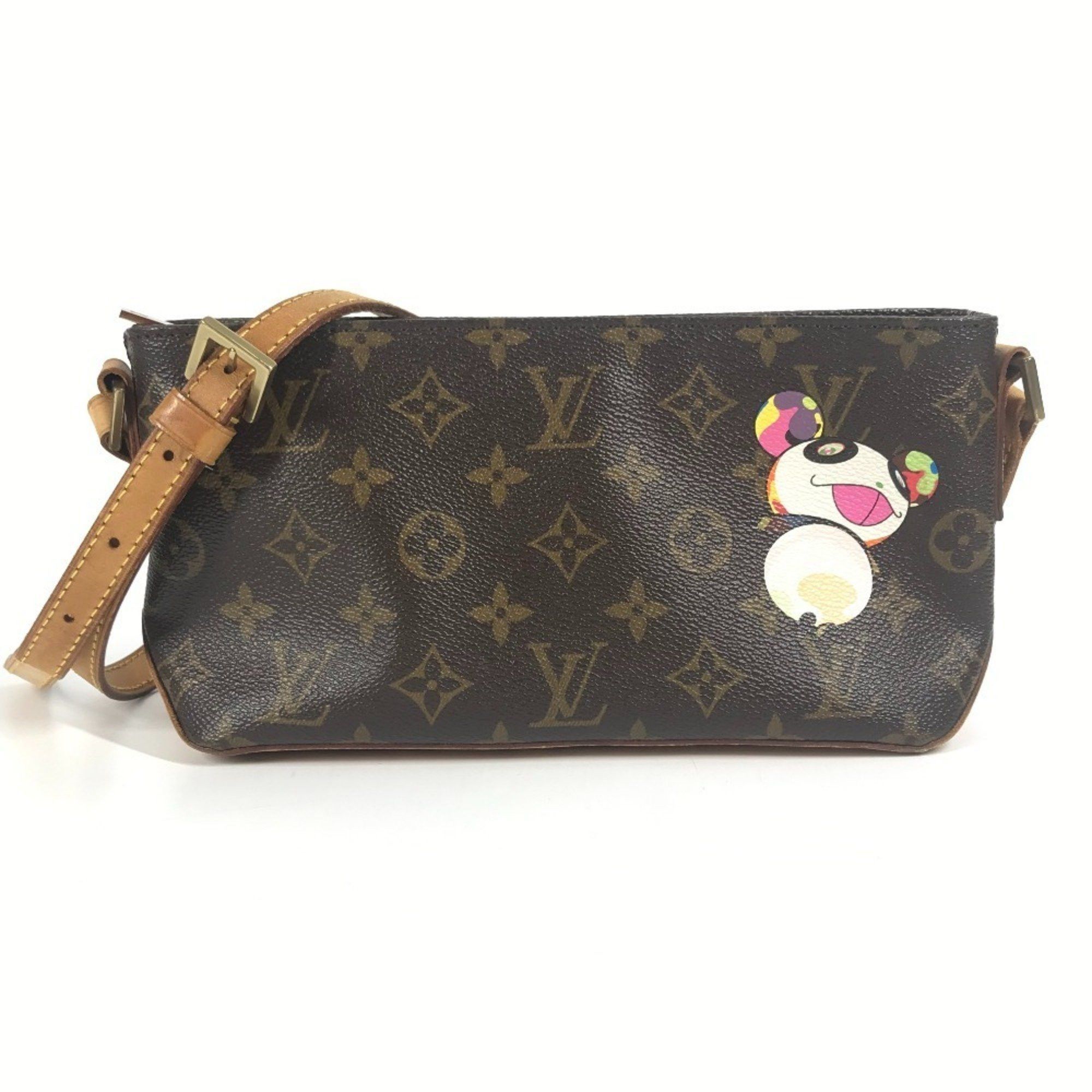 LOUIS VUITTON M51241 Monogram Panda Trotter Pochette Mini Bag Crossbody Shoulder Canvas Women's Brown