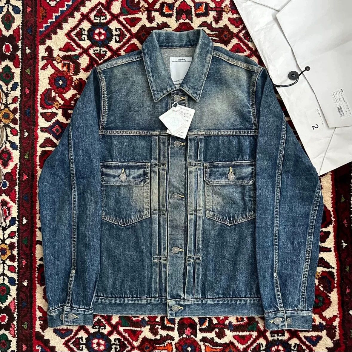 Visvim visvim 101 12ss yellow mud wash, denim jacket Size US M / EU 48-50 / 2 - 1 Thumbnail
