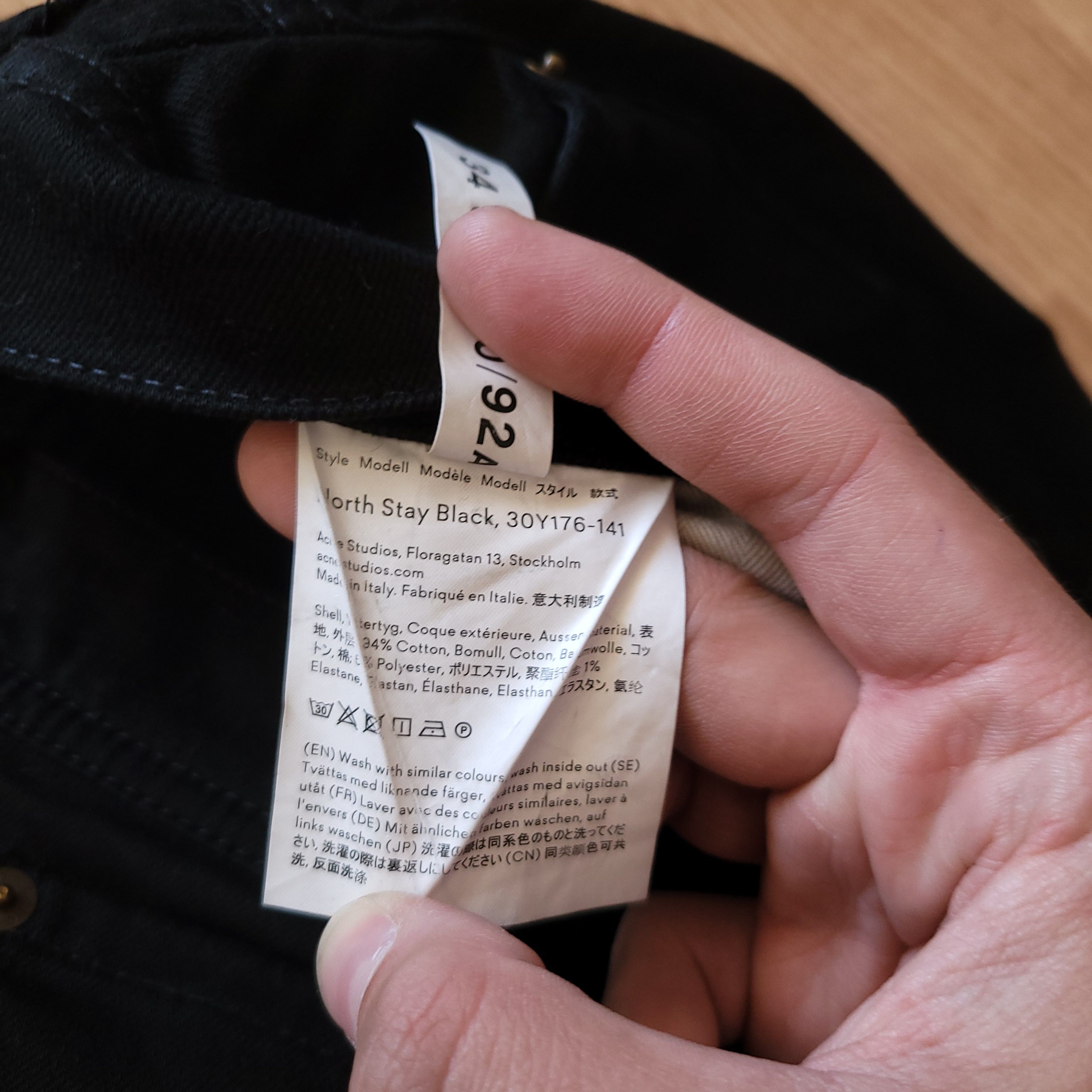 Acne Studios Acne Studios north stay black 30 /32 Size US 30 / EU 46 - 3 Thumbnail