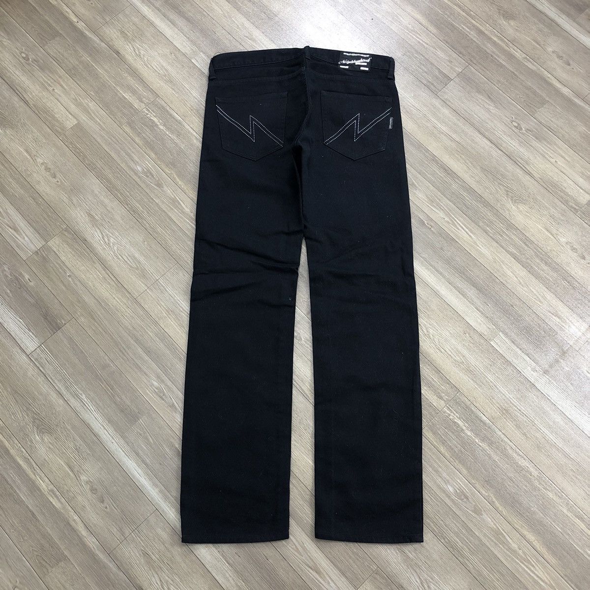 Japanese Brand × Neighborhood 2002s Neighborhood Narrow Black Denim Pants Size US 33 - 14 Thumbnail