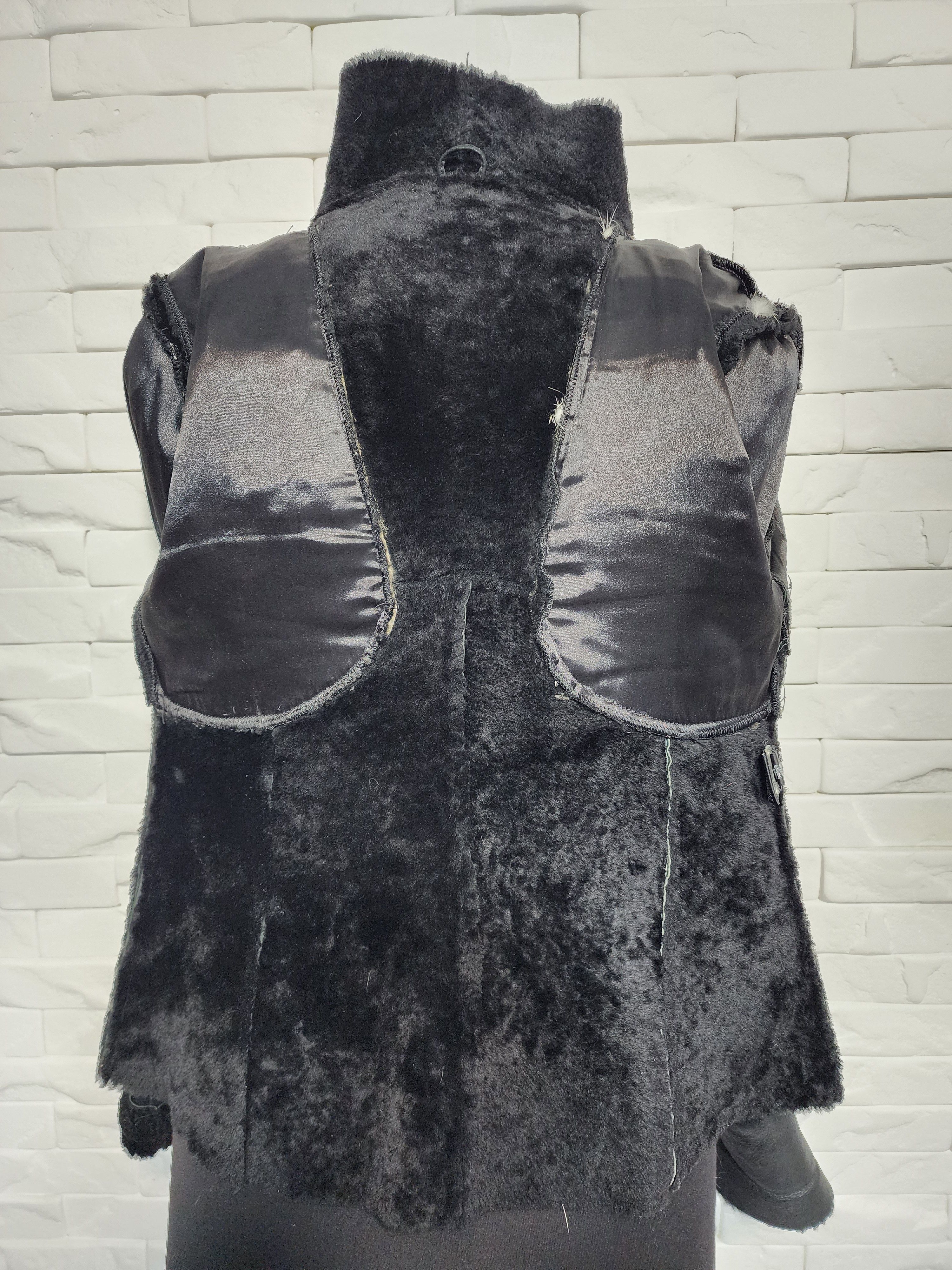 Furla Black Sheepskin Coat: Women's Genuine Fur.Mink fur. Size M / US 6-8 / IT 42-44 - 7 Thumbnail