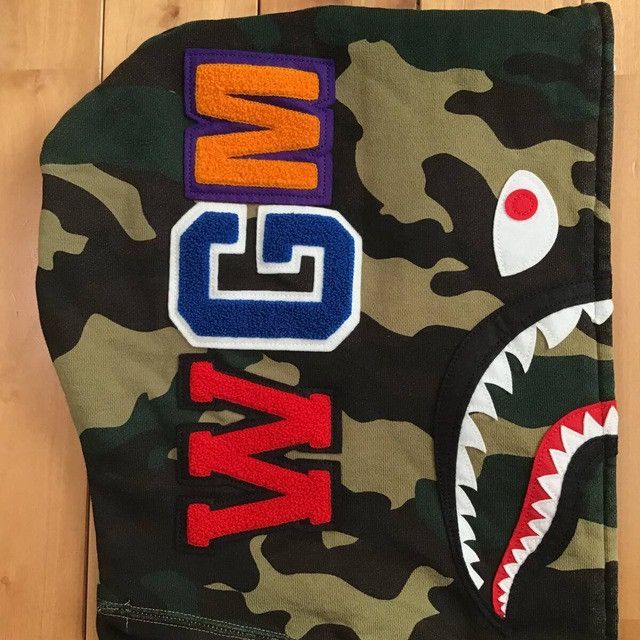Bape × Nigo BAPE Shark full zip hoodie woodland camo a bathing ape NIGO Size US L / EU 52-54 / 3 - 4 Thumbnail