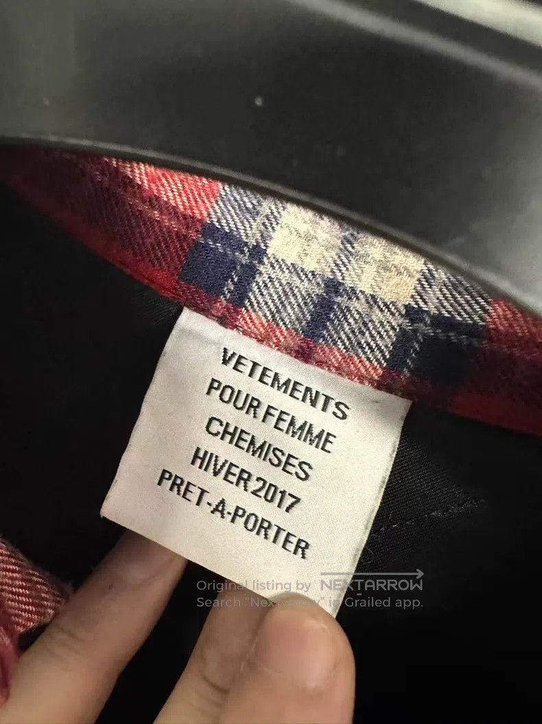 Vetements Vetements Padded shoulder checkered quilted deconstructed Size US S / EU 44-46 / 1 - 5 Thumbnail