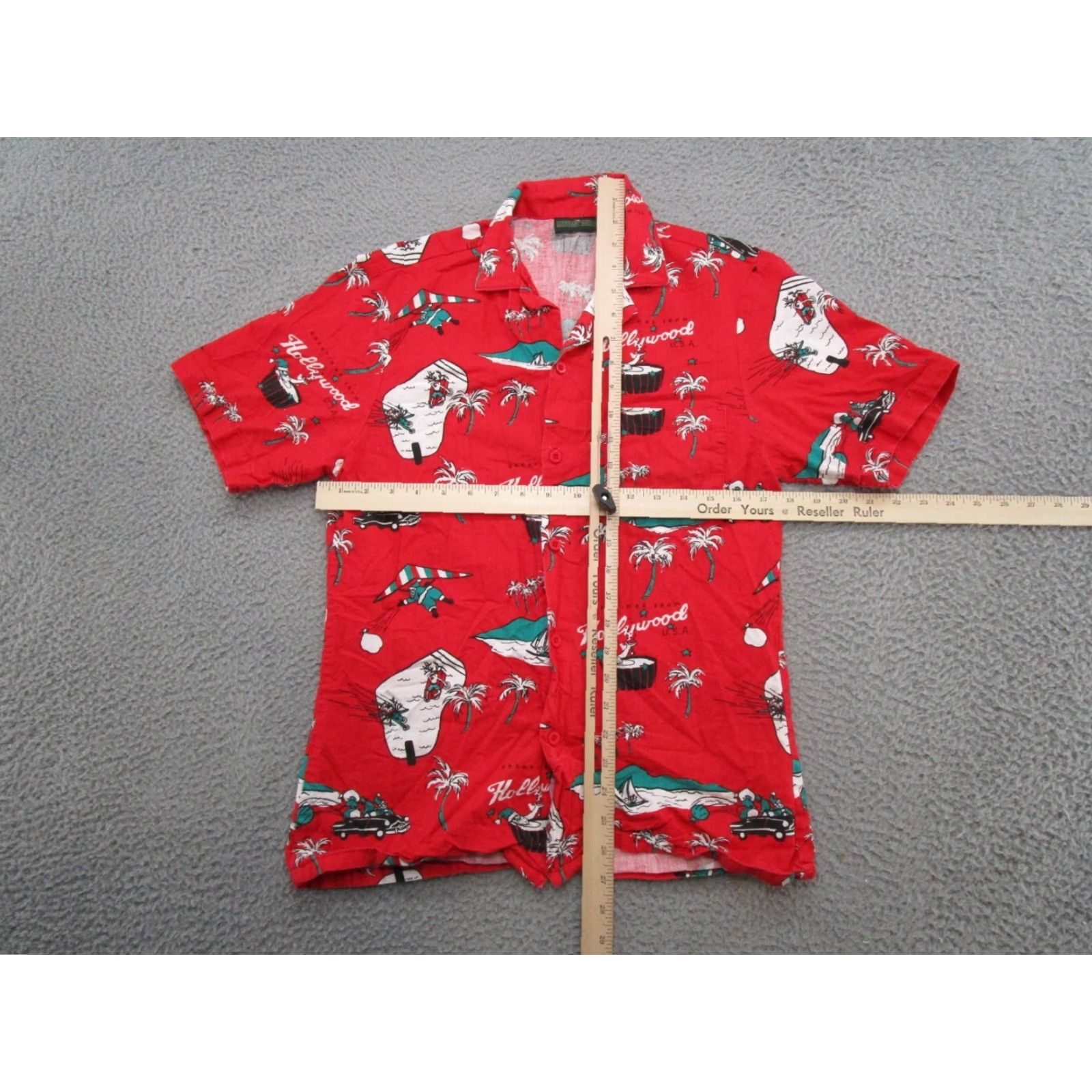 Vintage VINTAGE Boundary Waters Hawaiian Shirt S Red Cotton Short Sleeve Collared Button-Up Luau Aloha USA Made Mens Vintage Best used Size US S / EU 44-46 / 1 - 3 Thumbnail