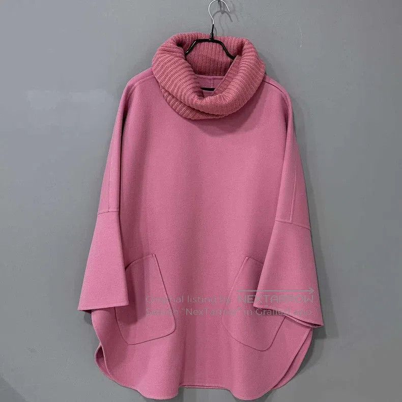 Loro Piana Loro Piana Pink Neck Warmer Double-Faced Cashmere Cloak Ja Size S / US 4 / IT 40 - 2 Thumbnail