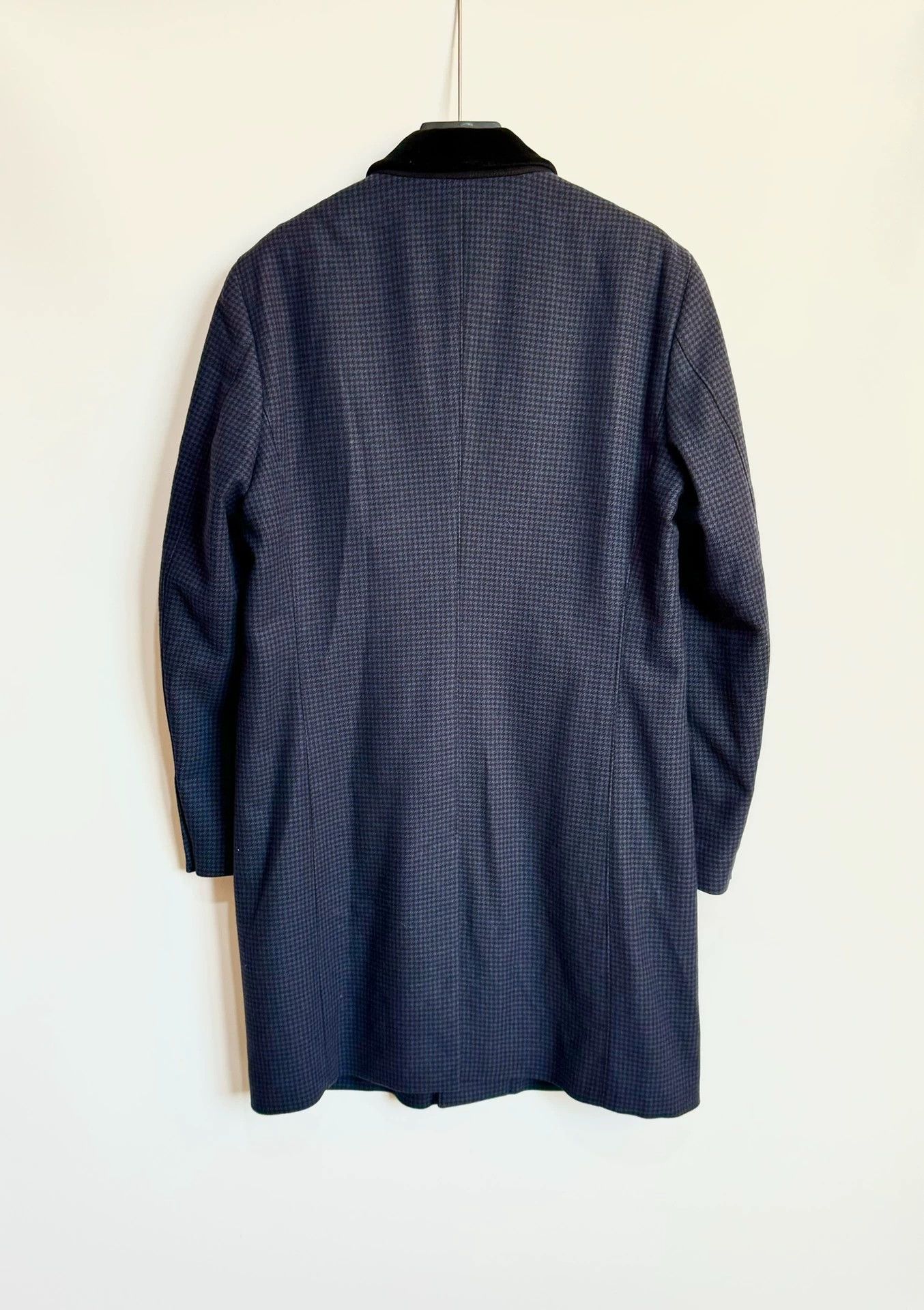 Burberry Burberry Check Wool Cashmere Chester Coat Navy 54 Size US L / EU 52-54 / 3 - 4 Thumbnail