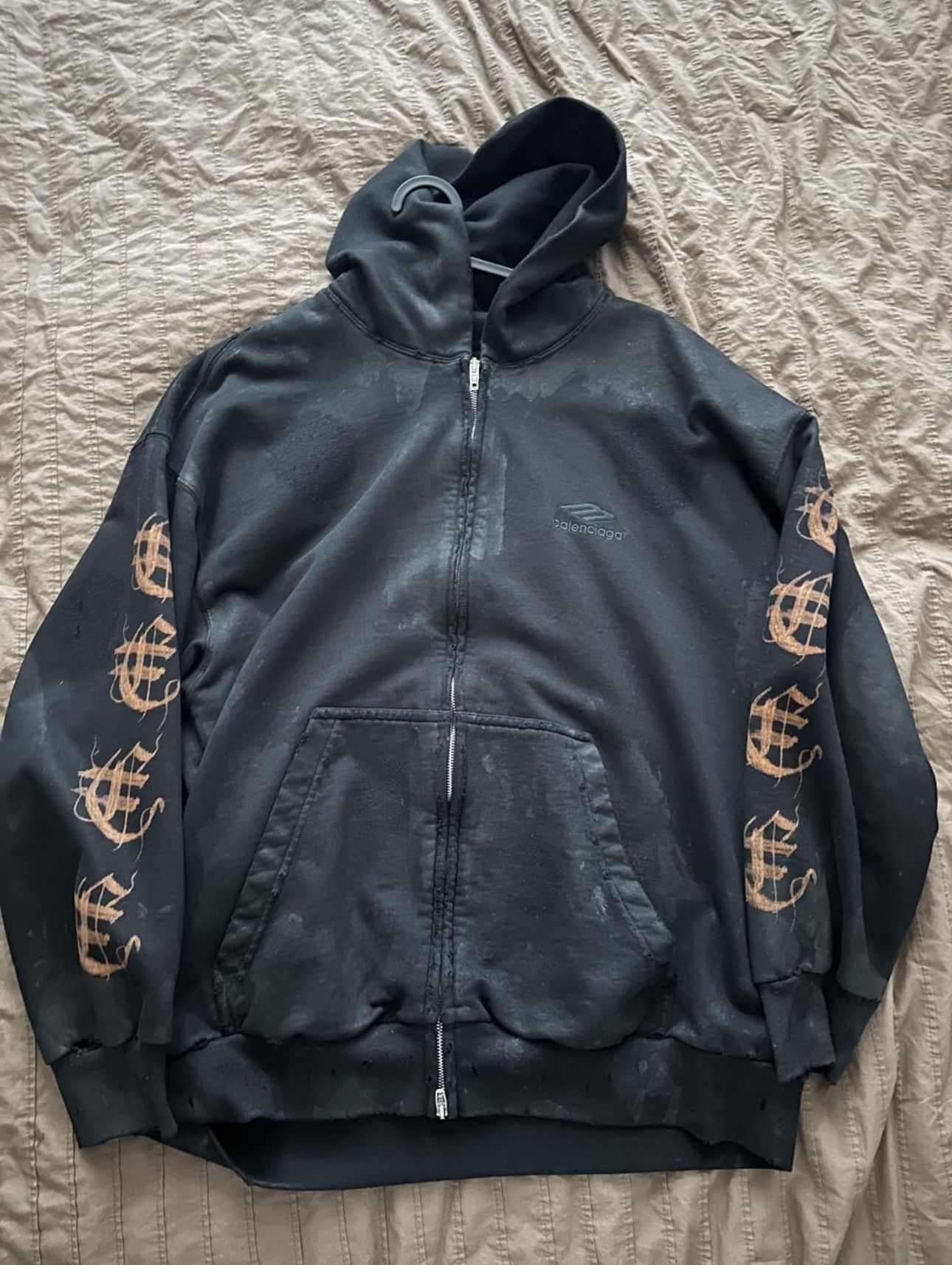Balenciaga Balenciaga “ Heavy Metal “ Zip Up Hoodie | Grailed